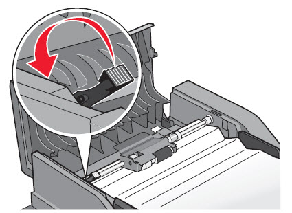 ADF Jam during duplex scans or copies | Lexmark X466